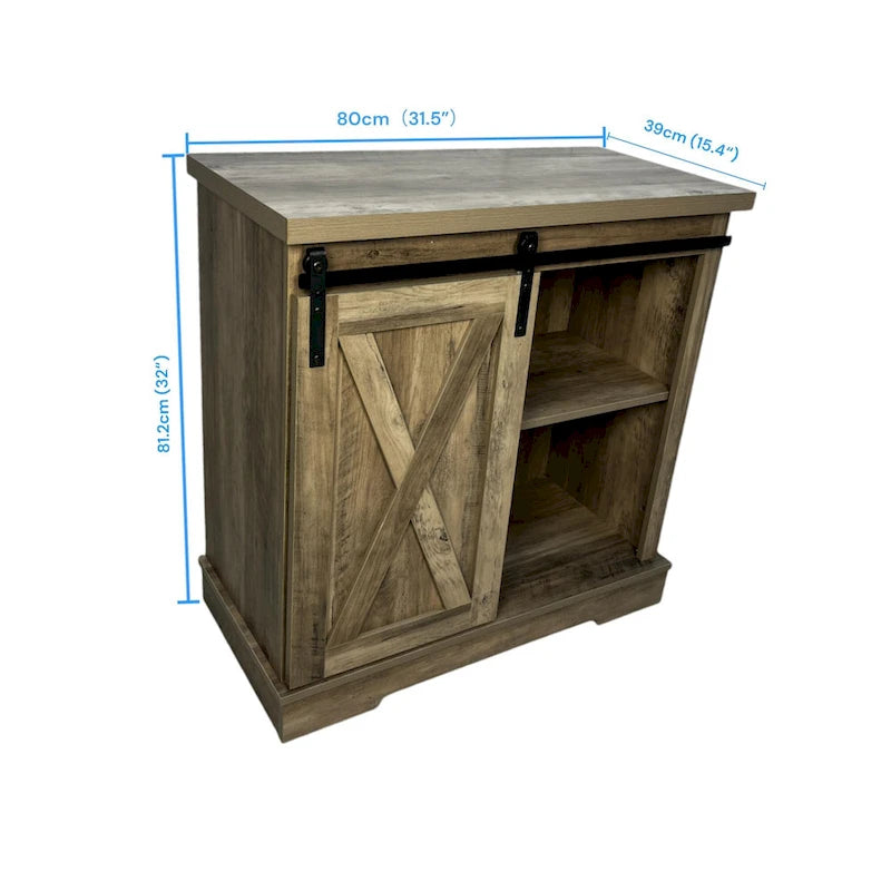 Credenza da Buffet per Sala da Pranzo, Stile Rustico, con Mobile Contenitore per Salotto, Angolo Caffè, Cucina, Facile da Montare e Pulire