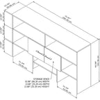 Alzata da Scrivania in Legno – Finitura Frassino / Espresso / Rovere / Noce, Per Utente Singolo
