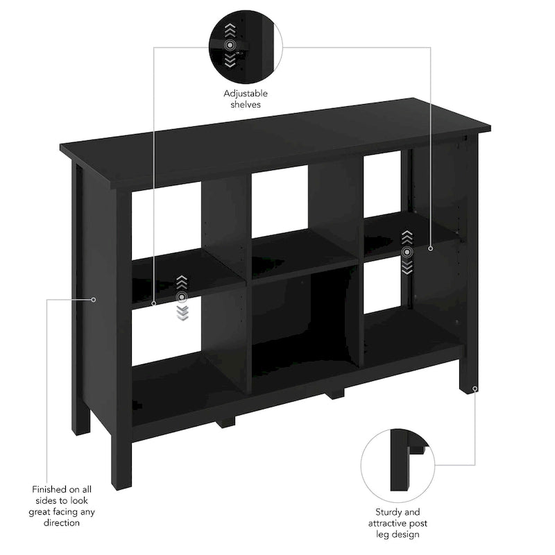 Mobile contenitore a 6 cubi Broadview di Bush Furniture