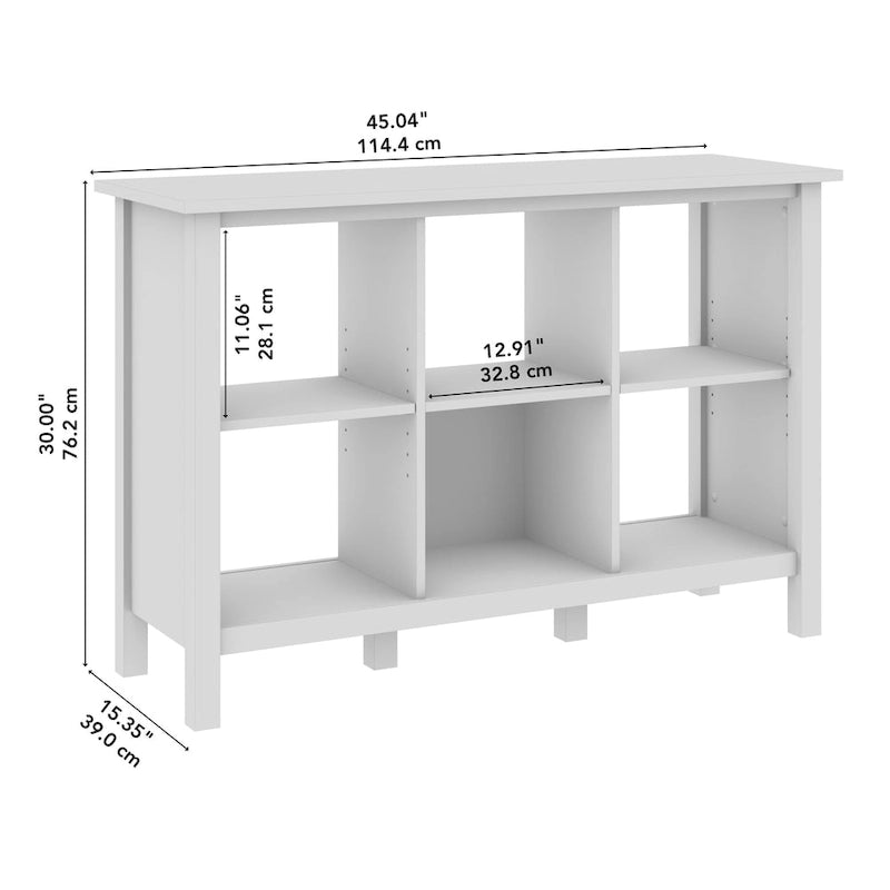 Mobile contenitore a 6 cubi Broadview di Bush Furniture