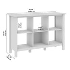 Mobile contenitore a 6 cubi Broadview di Bush Furniture