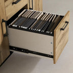 Credenza effetto legno di quercia, stile contemporaneo, Home Office per 1 persona