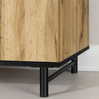 Credenza effetto legno di quercia, stile contemporaneo, Home Office per 1 persona