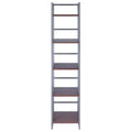 5 Tier Tall Storage Shelf - 61.5  - Graphite and Walnut