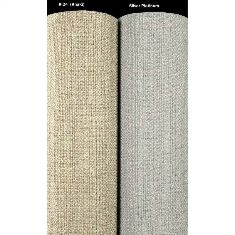 Panca contenitore imbottita tufted a rombi, cachi/grigia, 2 posti