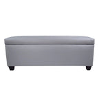 Panca contenitore/pouf in similpelle multicolore per 2 persone con divisori per scarpe