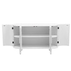 Credenza curva bianca / noce / nera / blu con ripiani regolabili, singola