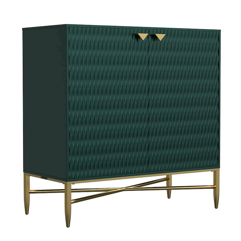 Credenza/Madia a 2 ante nera/blu/verde/bianca, montaggio in 2 persone