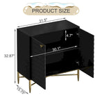 Credenza/Madia a 2 ante nera/blu/verde/bianca, montaggio in 2 persone