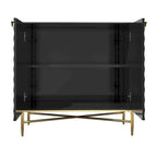 Credenza/Madia a 2 ante nera/blu/verde/bianca, montaggio in 2 persone