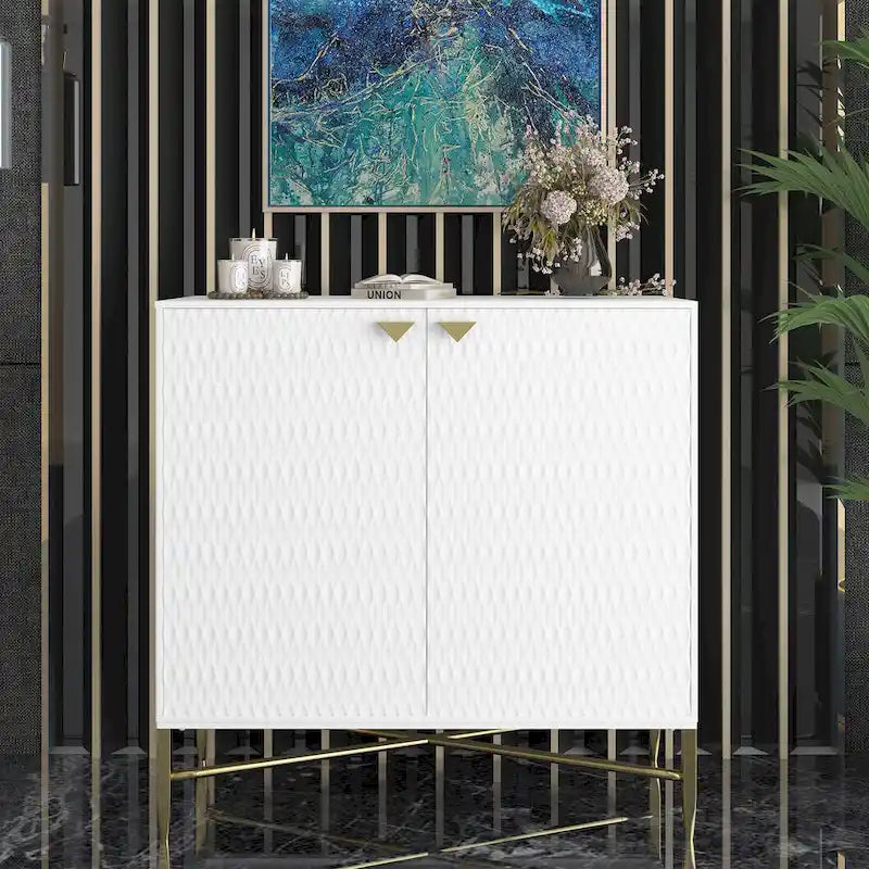 Credenza/Madia a 2 ante nera/blu/verde/bianca, montaggio in 2 persone