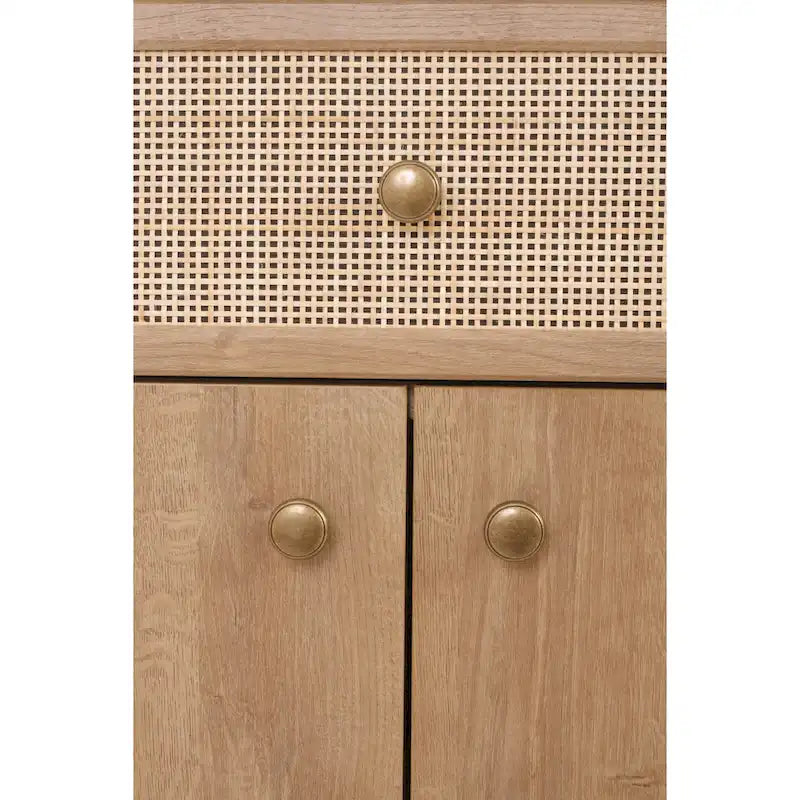Thelma KD Rattan Mobiletto 1 Cassetto 2 Ante