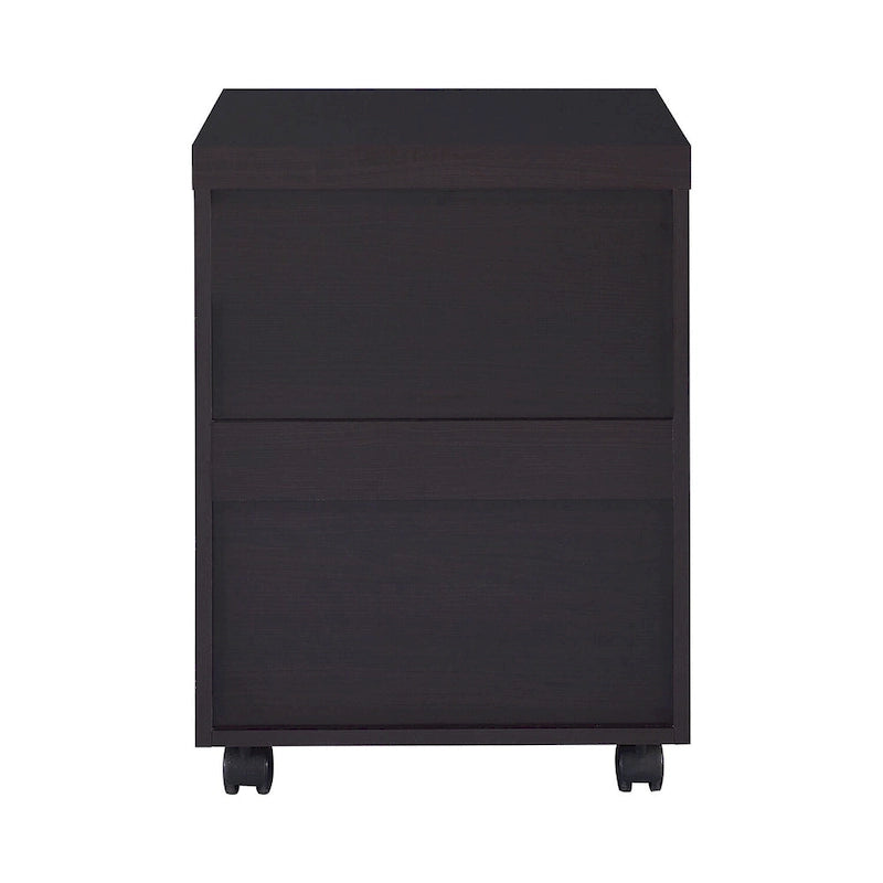 Cappuccino Classificatore mobile a 3 cassetti con rotelle, 1 persona