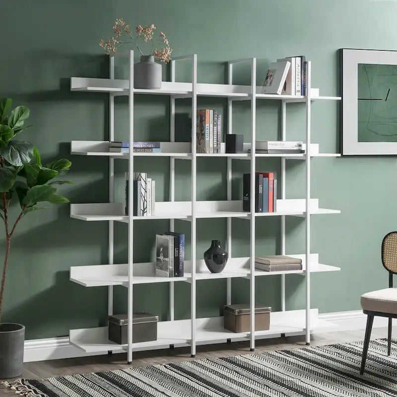 Scaffale in Stile Industriale Vintage con Struttura in Metallo