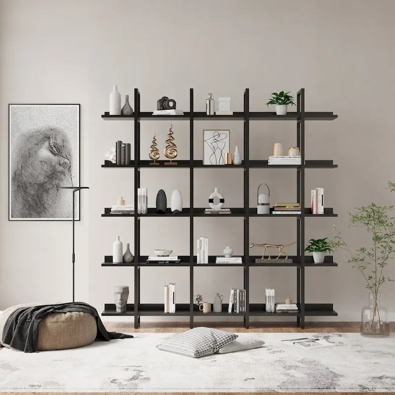 Scaffale in Stile Industriale Vintage con Struttura in Metallo