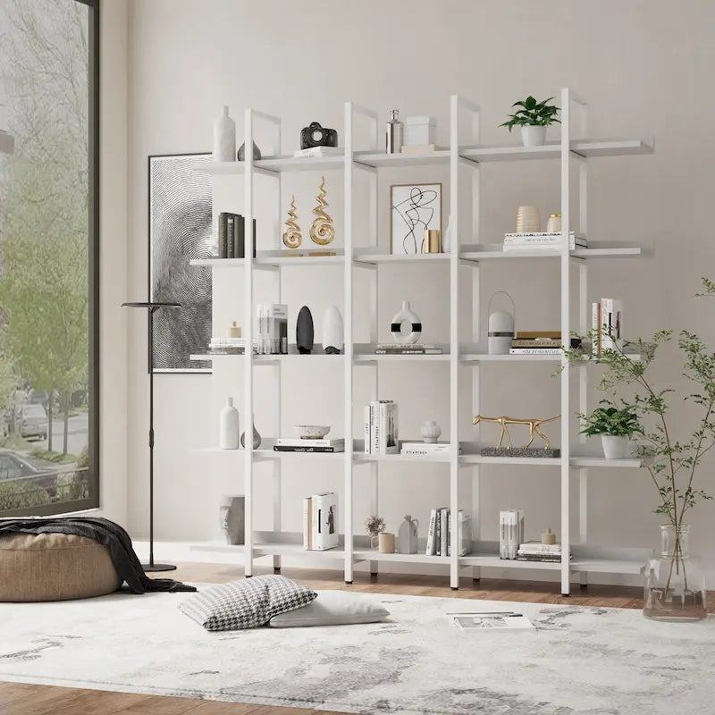 Scaffale in Stile Industriale Vintage con Struttura in Metallo