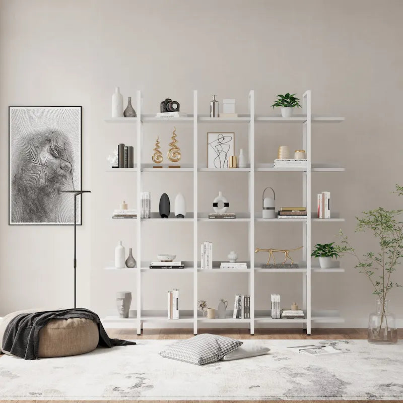 Scaffale in Stile Industriale Vintage con Struttura in Metallo