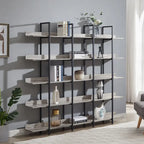 Scaffale in Stile Industriale Vintage con Struttura in Metallo