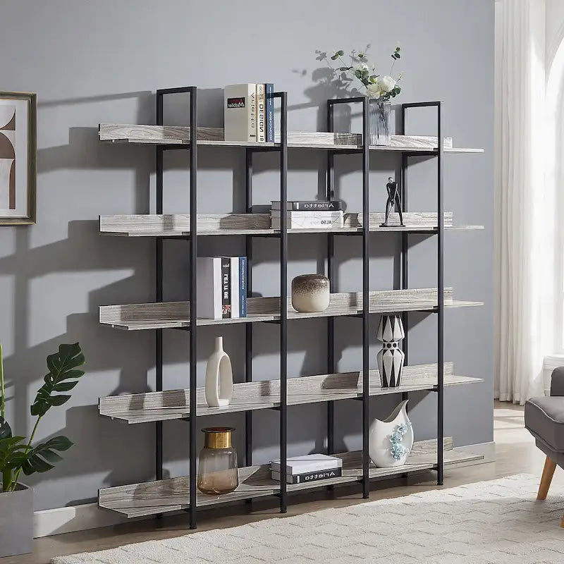 Scaffale in Stile Industriale Vintage con Struttura in Metallo