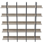 Scaffale in Stile Industriale Vintage con Struttura in Metallo