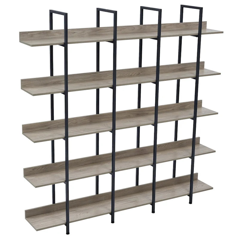 Scaffale in Stile Industriale Vintage con Struttura in Metallo