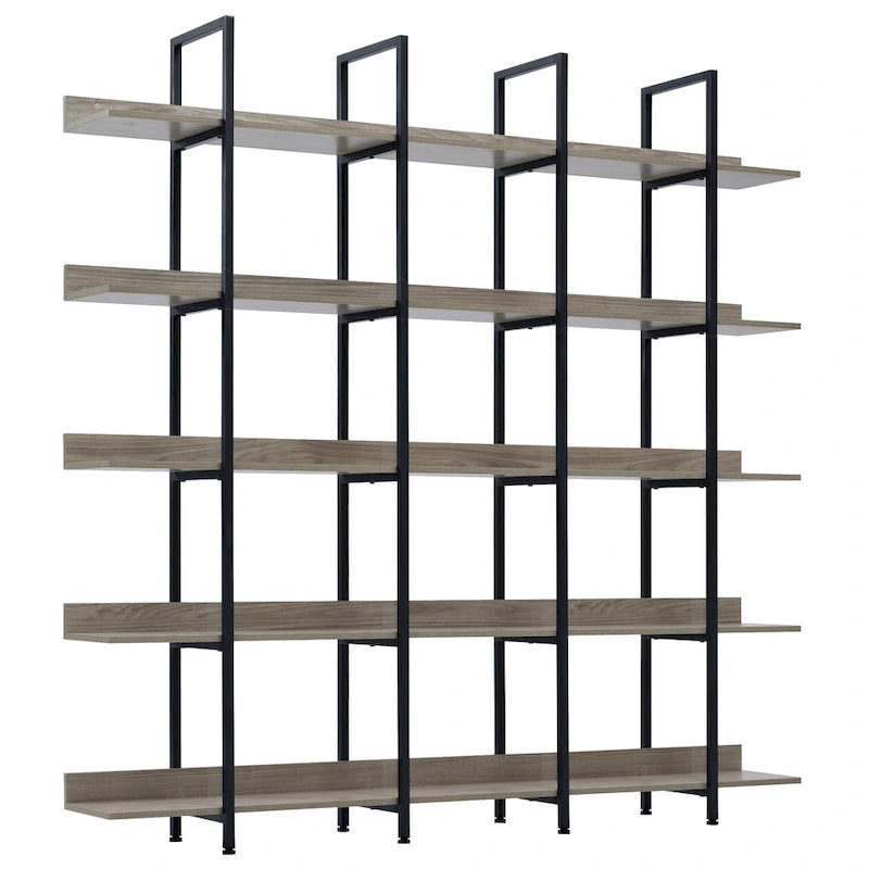 Scaffale in Stile Industriale Vintage con Struttura in Metallo