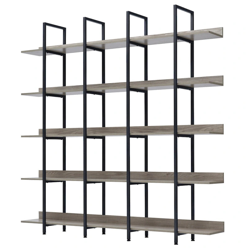 Scaffale in Stile Industriale Vintage con Struttura in Metallo