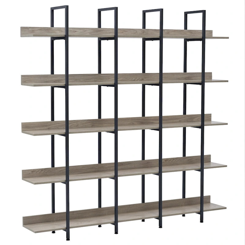 Scaffale in Stile Industriale Vintage con Struttura in Metallo