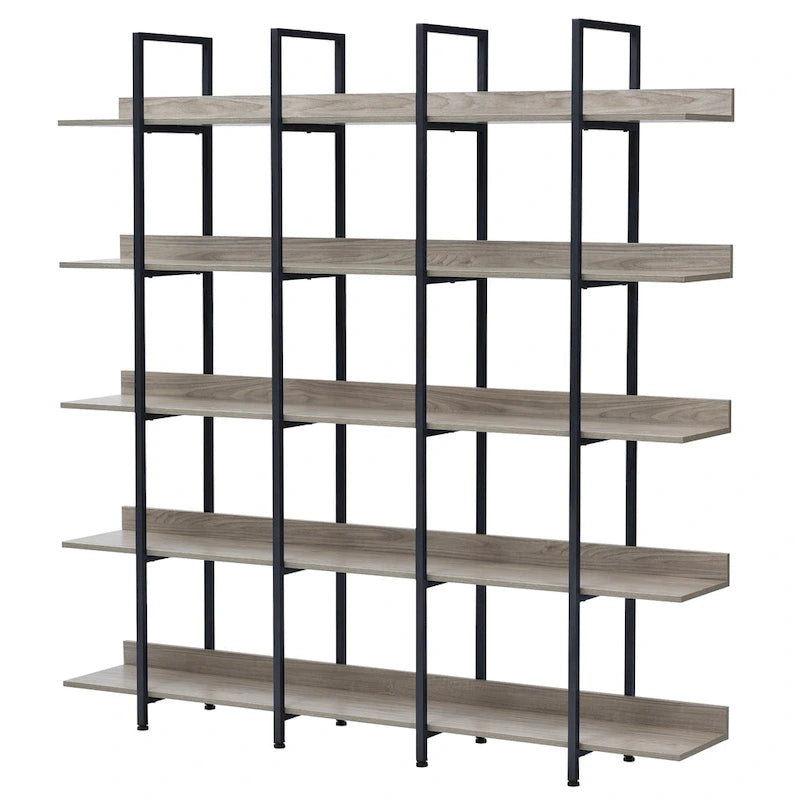 Scaffale in Stile Industriale Vintage con Struttura in Metallo