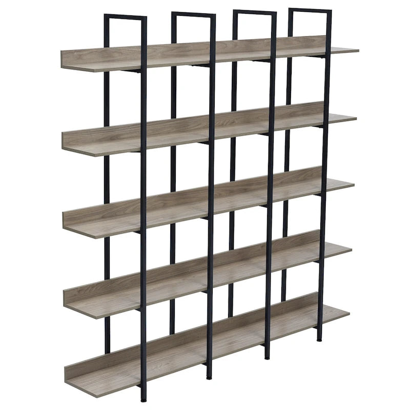 Scaffale in Stile Industriale Vintage con Struttura in Metallo