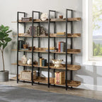 Scaffale in Stile Industriale Vintage con Struttura in Metallo