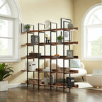 Scaffale in Stile Industriale Vintage con Struttura in Metallo