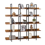 Scaffale in Stile Industriale Vintage con Struttura in Metallo