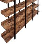 Scaffale in Stile Industriale Vintage con Struttura in Metallo