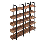 Scaffale in Stile Industriale Vintage con Struttura in Metallo
