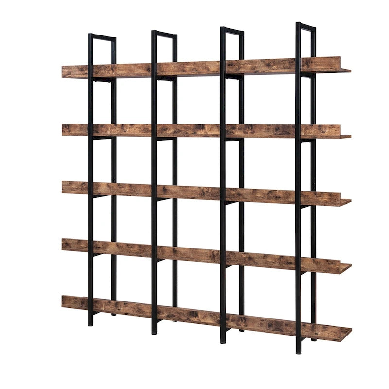 Scaffale in Stile Industriale Vintage con Struttura in Metallo