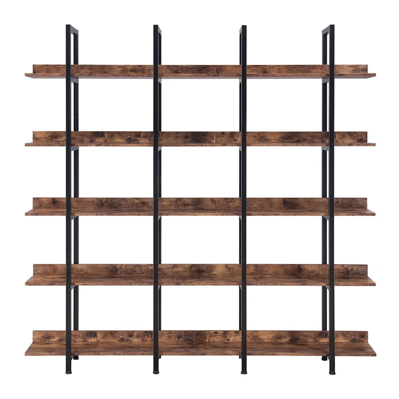 Scaffale in Stile Industriale Vintage con Struttura in Metallo