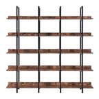 Scaffale in Stile Industriale Vintage con Struttura in Metallo