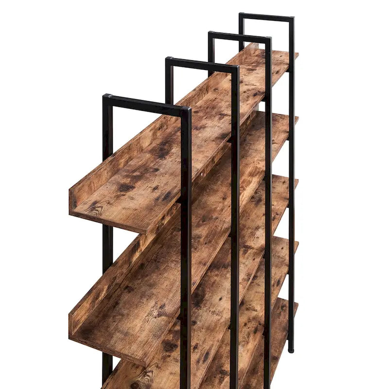 Scaffale in Stile Industriale Vintage con Struttura in Metallo