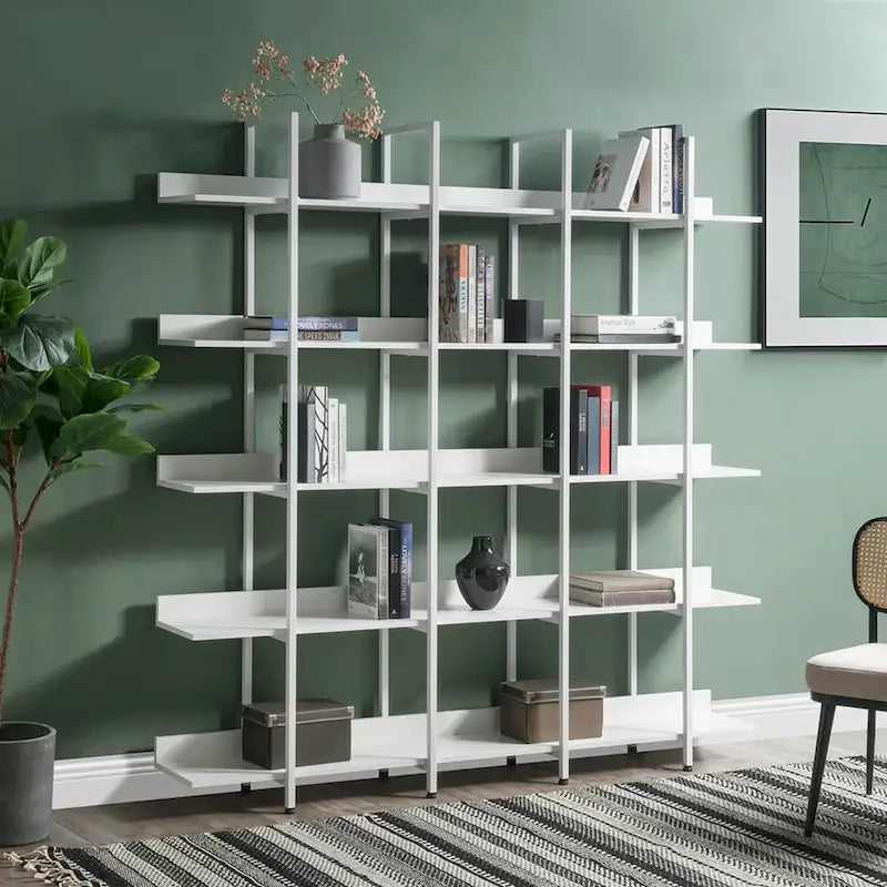 Scaffale in Stile Industriale Vintage con Struttura in Metallo