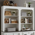 Mobiletto a 2 ante con motivo a raggiera, finitura in legno marrone, montaggio da 1 persona, L42×P80×A98 cm