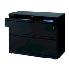 Hirsh Commercial 36  Wide 3-drawer Lateral Storage File Cabinet, Black