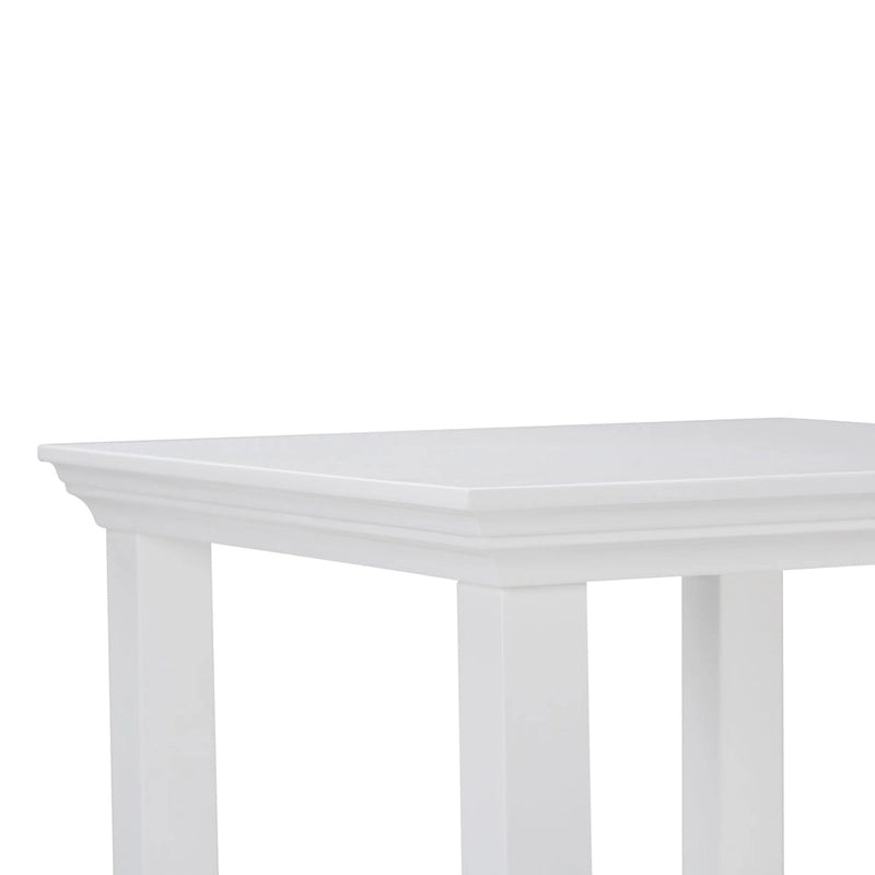 Mobiletto alto a un'anta con vetro temperato, bianco, Per 1 persona – 38,1 cm L × 35,5 cm P × 76,2 cm H