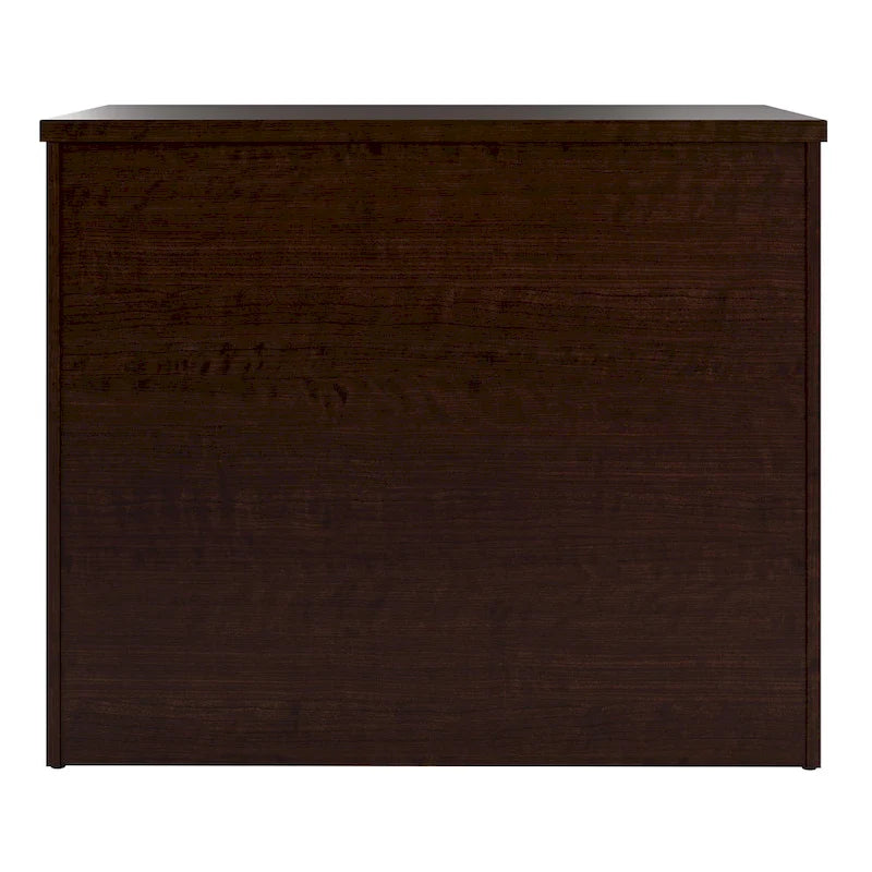 Cassettiera Classificatore Laterale a 2 Cassetti, Mocha Cherry / Bianco Puro, 1 Persona