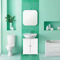 23  Bathroom Wood Vanity Storage Wall Mounted 2 Door Floor Cabinet