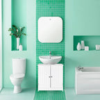 23  Bathroom Wood Vanity Storage Wall Mounted 2 Door Floor Cabinet