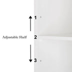 Bianco/Naturale, Mobiletto da bagno sottolavabo a 2 ante, per una persona