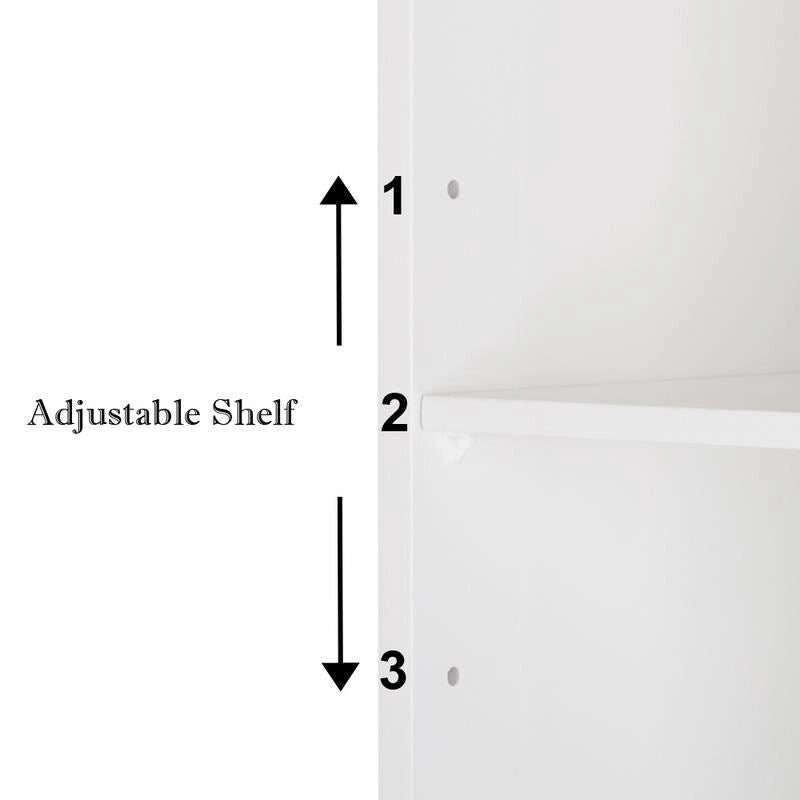 Bianco/Naturale, Mobiletto da bagno sottolavabo a 2 ante, per una persona