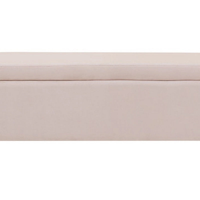 Panca Ottomana Contenitore in Velluto Rosa con Braccioli Curvi, 140 cm, 1–2 Posti