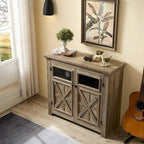 38 Vetrina grande/credenza a 2 ante in stile rustico - N/D